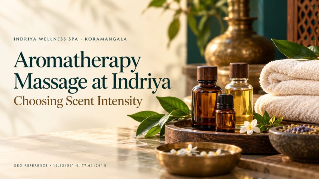 Aromatherapy Massage at Indriya: Choosing Scent Intensity